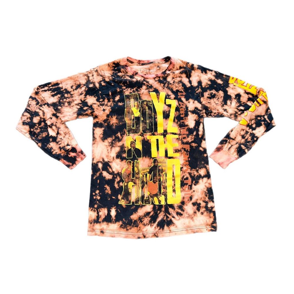 Boys N The Hood Bleached Long Sleeve Tee